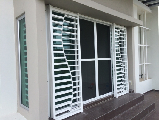 Sample For 2 In 1 Window Grille & Insect Screen