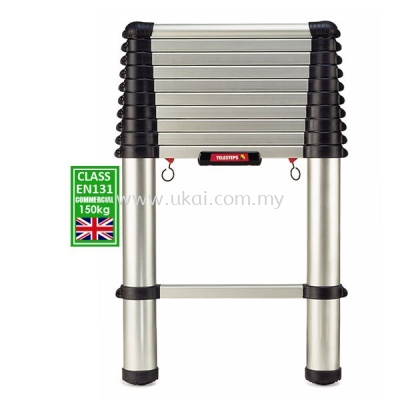 TELESCOPIC STRAIGHT LADDER (SILVER)