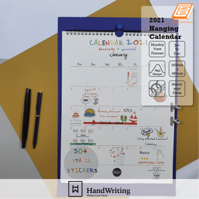 2021 Handwriting Hanging Calendar Large Size | MHC-12 