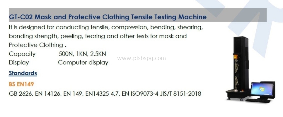 Mask and Protective Clothing Tensile Testing Machine