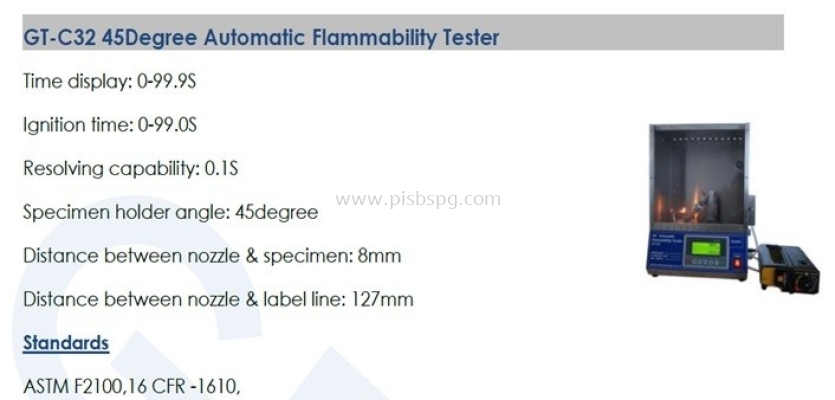 Automatic Flammability Tester