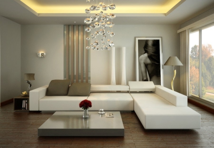 3 Contemporary White Living Room / Hall Design Malaysia Reference Renovation Design 