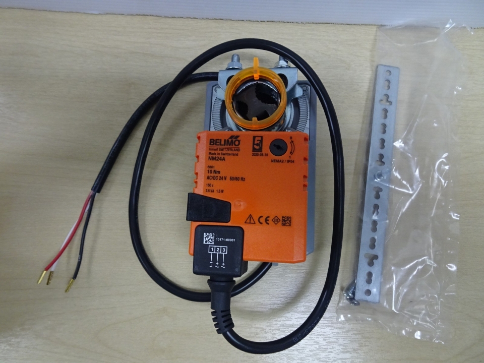 BELIMO NM24A OPEN-CLOSE NON-SPRING-RETURN DAMPER ACTUATOR 10NM, AC/DC 24V, 50/60HZ (RUNNING TIME 150