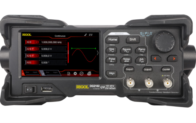 RIGOL DG2102-Two Channel, 100MHz Function/Arbitrary Waveform Generator