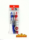 M&G GEL PEN 3 IN 1 PKT 0.5 MM ( BLUE / BLACK / MIX COLOR ) Gel Pen Writing & Correction Stationery & Craft