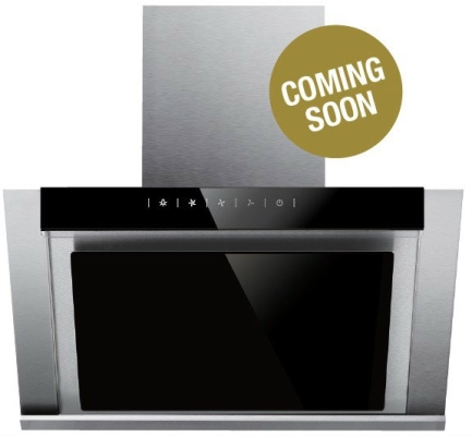 Kitch KCH-3328 Black Glass Angled Cooker Hood