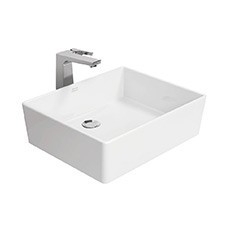 Thin Touch Square 50 Vessel Wash Basin CCASF611 Sinki Basuh Bilik Mandi / Tandas Carta Pilihan Warna Corak