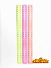 TRANSPARENT COLOUR RULER 15CM/30CM Ruler & Sharpeners School & Office Equipment Stationery & Craft