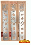 METAL RULER & BOOK MARK Ruler & Sharpeners School & Office Equipment Stationery & Craft