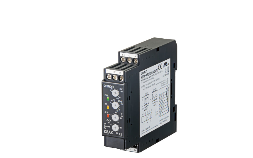 Omron K8AK-AS Ideal for Current Monitoring for Industrial Facilities and Equipment. Monitor for overcurren