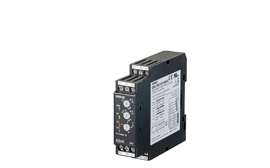 omron k8ak-vw  ideal for voltage monitoring for industrial facilities and equipment. monitor for overcurre