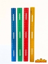 12PLASTIC COLOUR RULER KH128 2IN 1PKT /4INI PKT Ruler & Sharpeners School & Office Equipment Stationery & Craft