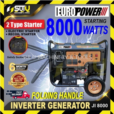 EUROX / EUROPOWER / JETMAC JI8000 4-Stroke Inverter Generator 8000W