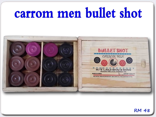 Carrom Men Bullet Shot