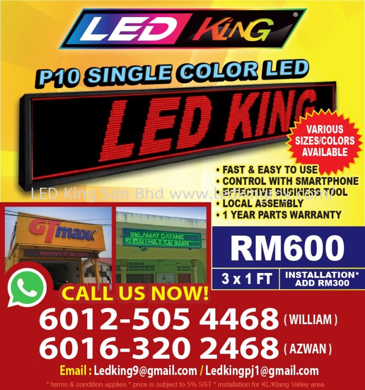LED Screen Selangor, LED Panel Rental Kuala Lumpur (KL), LED Signboard  Supplier Malaysia ~ LEDKING SDN BHD