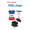 Oval Shape Tension Fabric Counter (TFB-980 A) A Tension Fabric Backdrop