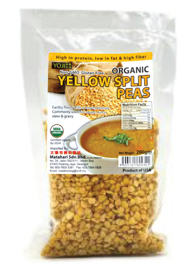 Organic Yellow Split Pea