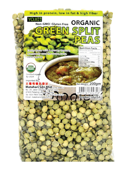 Organic Green Split Pea