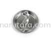 111031 11.2*1.8CM S/Steel Taiji Dish Sos Plate Dinnerware VV