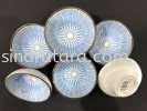 HX60023 3" Pinggan Bowl Japanese Blue Line Ceramic