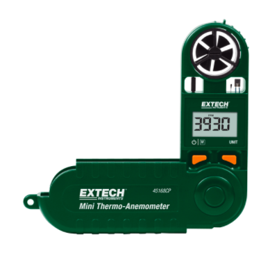 EXTECH 45168CP : Mini Thermo-Anemometer with Built-in Compass