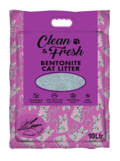 60061 Clean & Fresh 10L Cat Litter - Lavender