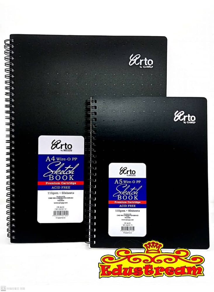 Campap Arto Hard Cover Sketch Book A5 110gsm/60 sheets