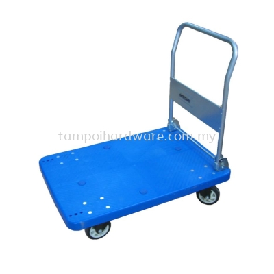 Flodable Plastic Platfold Hand Trolley with 4 Wheel - 300kg