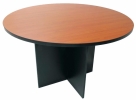 Round discussion table with dark grey wooden leg Office furniture Meeting Table Discussion table