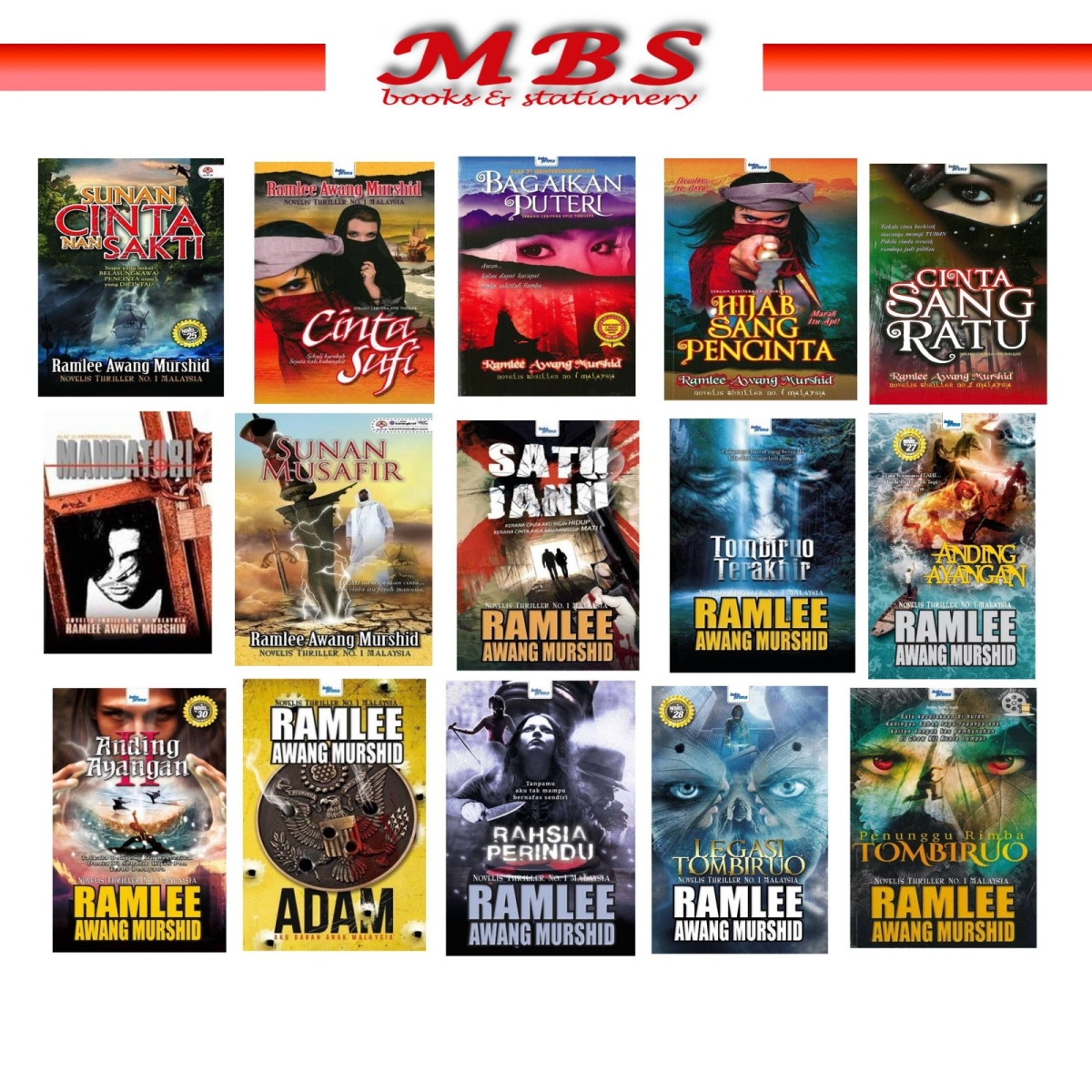 Koleksi Novel Karya Ramlee Awang Murshid Ram Part 1 Novel Books Pahang Malaysia Terengganu Kuantan Mentakab Pekan Supplier Suppliers Supply Supplies Mbs Books Stationery