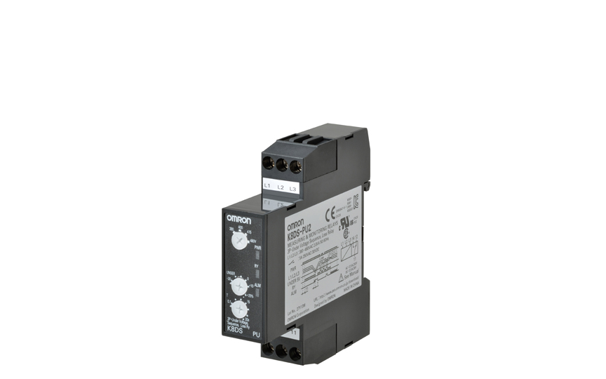 Omron K8DS-PU Ideal for Monitoring 3-phase Power Supplies for Industrial Facilities and Equipment. 17.5 mm