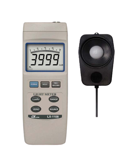 lutron lx-1108 light meter, 4 light type selection