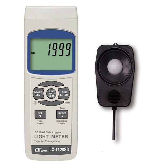 lutron lx-1128sd light meter, type k/j temp.