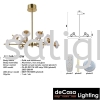 MODERN CEILING LIGHT (L248-12-95W) Contemporary Chandelier CHANDELIER