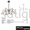 MODERN CEILING LIGHT (9063-6) Contemporary Chandelier CHANDELIER