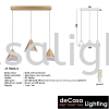 MODERN PENDANT LIGHT (9063-3) 3 in1 / 5 in1 Pendant Light (Round / Long Base) PENDANT LIGHT