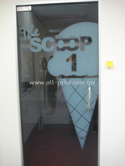 the scoop 1 - frosted sticker 