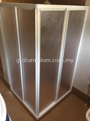 Toilet shower aluminium '' L'' shape @56d jalan rumpai bkt bandaraya, Bangsa, Kuala Lumpur 