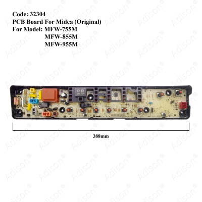 Code: 32304 PCB Board For Midea MFW-755M / MFW-855M / MFW-955M / Electrolux EWT805WN