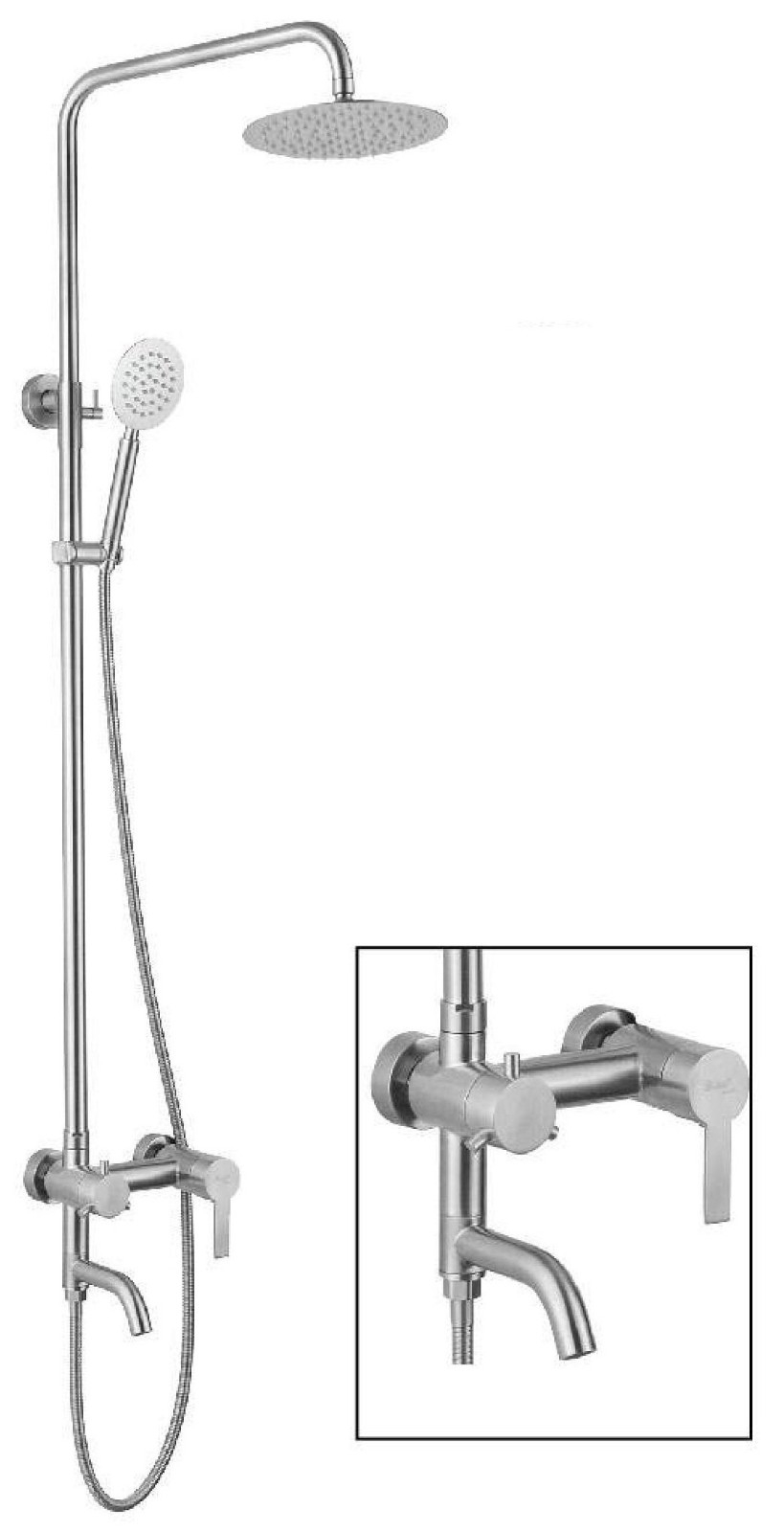 RAIN SHOWER SET 2 WAY SL-SH2-007  Shower Taps / Shower Head Bathroom / Washroom Choose Sample / Pattern Chart