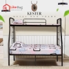 Kester Powder Coated Metal Bunk Bed Bedframe Bedroom