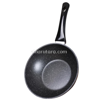 SN32902H 32CM MARBLE NON STICK DEEP FRY WOK(IH)