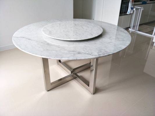 Round Marble Dining Table   