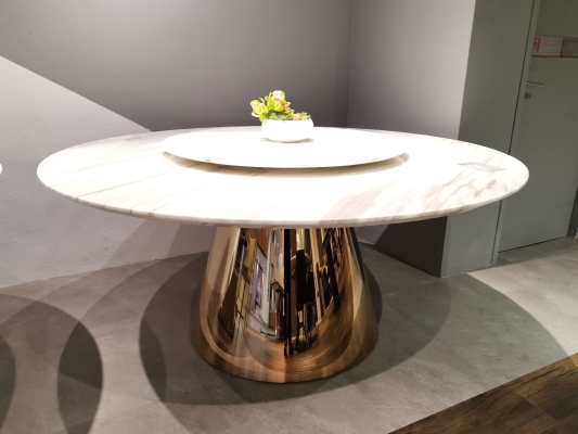 White Color Marble Dining Table