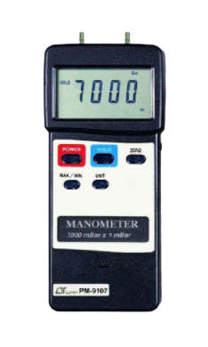 LUTRON PM-9107 Manometer, 7000 mbar, differential input