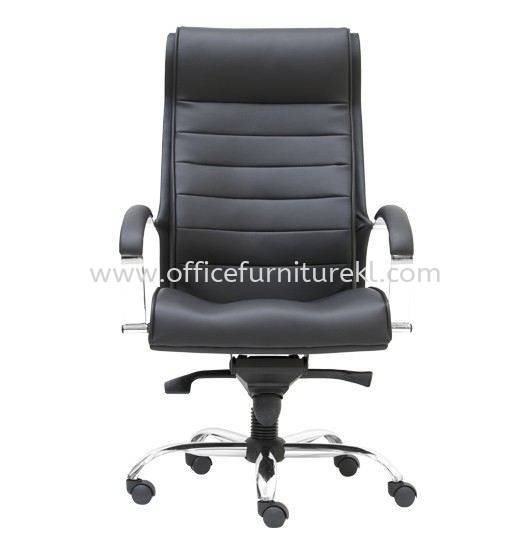 BRAMPTON HIGH BACK DIRECTOR CHAIR | LEATHER OFFICE CHAIR SEGAMBUT KL