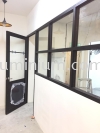 powder coating black + clear glass @SAVANNA LIFESTYLE RETAIL, jalan BBLS 2, BANDAR BARU LEMBAH SELATAN, DENGKIL Aluminium Shopfront Glass