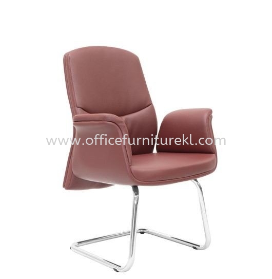 OXFORD VISITOR DIRECTOR CHAIR | LEATHER OFFICE CHAIR KOTA DAMANSARA PJ