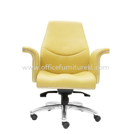 WIGAN LOW BACK DIRECTOR CHAIR | LEATHER OFFICE CHAIR AMPANG SELANGOR