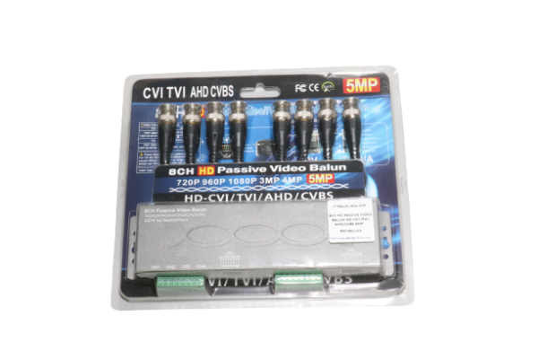  8CHANNEL VIDEO BALUN 5MP PASSIVE CVI/TVIAHD/CVBS